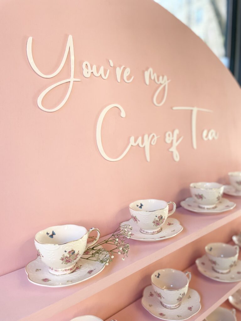 Cup of Tea Statement Wall